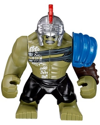 Preowned LEGO® Minifigure – Super Heroes sh0413 Hulk w/Silver Helmet and Black Pants