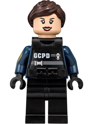 Preowned LEGO® Minifigure – Super Heroes sh0416 GCPD Officer SWAT Gear Female