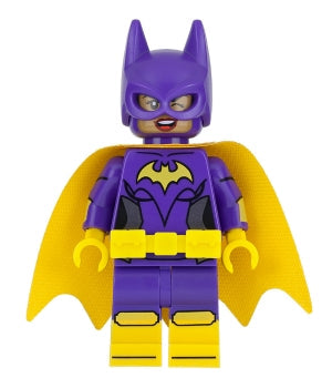 Preowned LEGO® Minifigure – Super Heroes sh0419 Batgirl (Medium Nougat) Minifigure Yellow Ca