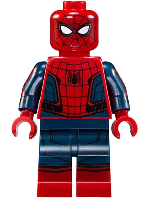 Preowned LEGO® Minifigure – Super Heroes sh0420 Spider-Man Black Web Pattern Red Torso Small