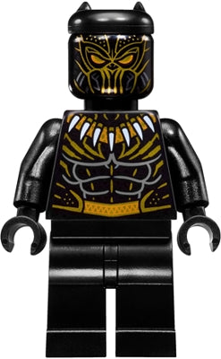 Preowned LEGO® Minifigure – Super Heroes sh0477 Erik Killmonger (Golden Jaguar)