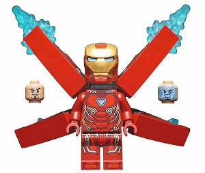 Preowned LEGO® Minifigure – Super Heroes sh0497a Iron Man Mark 50 Armor Small Helmet Visor W