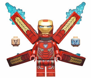 Preowned LEGO® Minifigure – Super Heroes sh0497as Iron Man Mark 50 Armor Small Helmet Visor