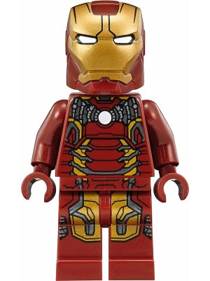 Preowned LEGO® Minifigure – Super Heroes sh0498 Iron Man Mark 43 Armor Trans-Clear Head