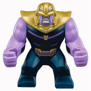 Preowned LEGO® Minifigure – Super Heroes sh0504 Thanos Large Figure Medium Lavender Arms Pla