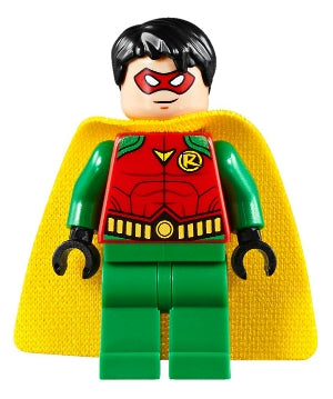 Preowned LEGO® Minifigure – Super Heroes sh0514 Robin Red Mask Juniors Cape