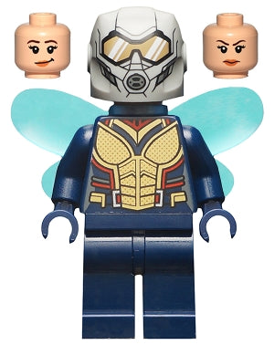 Preowned LEGO® Minifigure – Super Heroes sh0517a The Wasp (Hope van Dyne) Trans-Light Blue