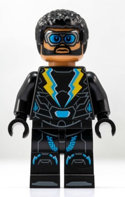 Preowned LEGO® Minifigure – Super Heroes sh0521 Black Lightning (Comic-Con 2018 Exclusive)