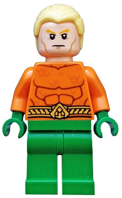 Preowned LEGO® Minifigure – Super Heroes sh0533 Aquaman Bright Light Yellow sh0ort Hair