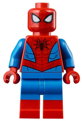 Preowned LEGO® Minifigure – Super Heroes sh0536 Spider-Man Metallic Light Blue Eye Highlight