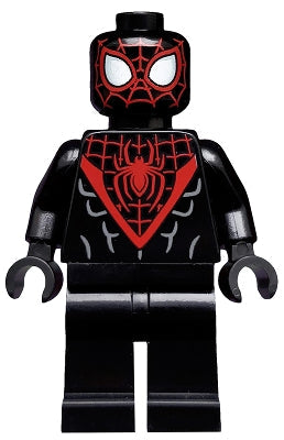 Preowned LEGO® Minifigure – Super Heroes sh0540 Spider-Man (Miles Morales) Red Webbing on He