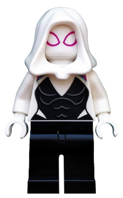 Preowned LEGO® Minifigure – Super Heroes sh0543 Ghost Spider/Spider-Gwen White Hood
