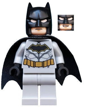 Preowned LEGO® Minifigure – Super Heroes sh0552 Batman Light Bluish0 Gray Suit w/Gold Belt Bl