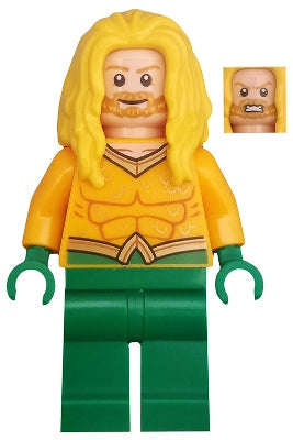 Preowned LEGO® Minifigure – Super Heroes sh0557 Aquaman Yellow Long Hair