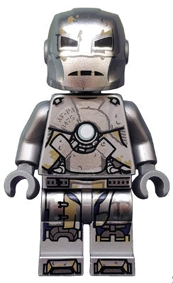 Preowned LEGO® Minifigure – Super Heroes sh0565 Iron Man Mark 1 Armor Trans-Clear Head