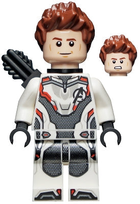 Preowned LEGO® Minifigure – Super Heroes sh0570 Hawkeye White Jumpsuit Quiver