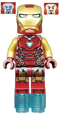 Preowned LEGO® Minifigure – Super Heroes sh0573 Iron Man Mark 85 Armor Small Helmet Visor