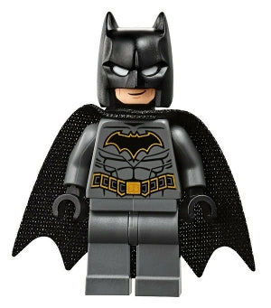 Preowned LEGO® Minifigure – Super Heroes sh0589 Batman Dark Bluish0 Gray Suit w/Gold Outline