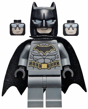 Preowned LEGO® Minifigure – Super Heroes sh0589a Batman Dark Bluish0 Gray Suit w/Gold Outline
