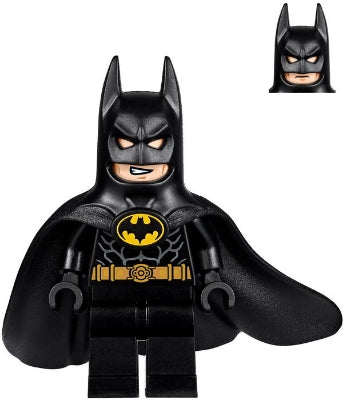 Preowned LEGO® Minifigure – Super Heroes sh0607 Batman One Piece Cowl & Cape w/Complex Bat