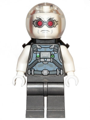 Preowned LEGO® Minifigure – Super Heroes sh0621 Mr. Freeze Pearl Dark Gray Neck Bracket w/4