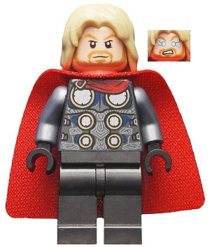 Preowned LEGO® Minifigure – Super Heroes sh0645 Thor Spongy Cape w/Single Hole Pearl Dark Gr