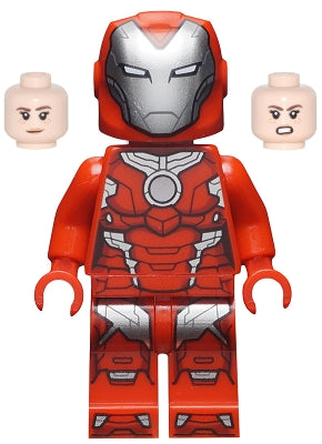 Preowned LEGO® Minifigure – Super Heroes sh0665 Rescue (Pepper Potts) Red Armor