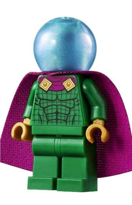 Preowned LEGO® Minifigure – Super Heroes sh0709 Mysterio Light Bluish0 Gray Head Satin Trans-