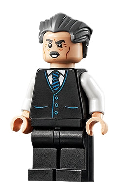 Preowned LEGO® Minifigure – Super Heroes sh0710 J. Jonah Jameson Vest w/Striped Tie Swept Ba