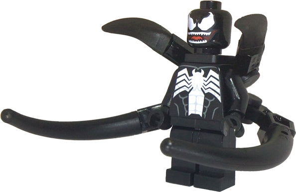 Preowned LEGO® Minifigure – Super Heroes sh0711 Venom Teeth Parted 4 Back Appendages Medium