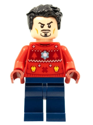 Preowned LEGO® Minifigure – Super Heroes sh0760 Tony Stark Christmas Sweater