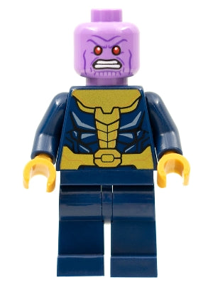 Preowned LEGO® Minifigure – Super Heroes sh0761 Thanos Dark Blue Legs Plain Dark Blue Arms