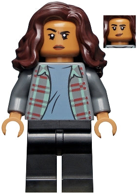 Preowned LEGO® Minifigure – Super Heroes sh0776 MJ (Michelle Jones) Dark Bluish0 Gray Plaid J