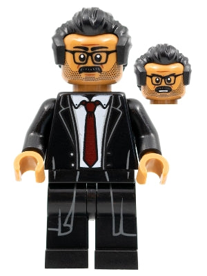 Preowned LEGO® Minifigure – Super Heroes sh0787 Lt. James Gordon Black Hair Black Suit Dark