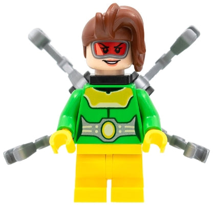 Preowned LEGO® Minifigure – Super Heroes sh0796 Doc Ock Female Medium Legs Flat Silver Arms