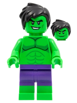 Preowned LEGO® Minifigure – Super Heroes sh0798 Hulk Smile/Grin