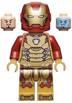 Preowned LEGO® Minifigure – Super Heroes sh0806 Iron Man Pearl Gold Armor and Legs