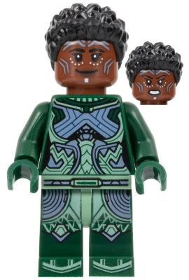 Preowned LEGO® Minifigure – Super Heroes sh0844 Nakia Dark Green Suit