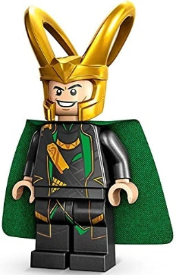 Preowned LEGO® Minifigure – Super Heroes sh0860 Loki Pearl Dark Gray Suit