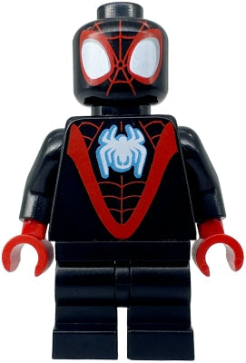 Preowned LEGO® Minifigure – Super Heroes sh0867 Spider-Man (Miles Morales) Black Medium Legs