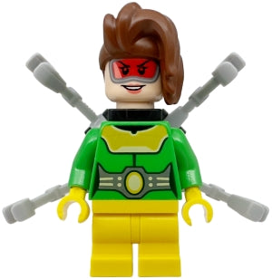 Preowned LEGO® Minifigure – Super Heroes sh0869 Doc Ock Female Medium Legs Light Bluish0 Gray