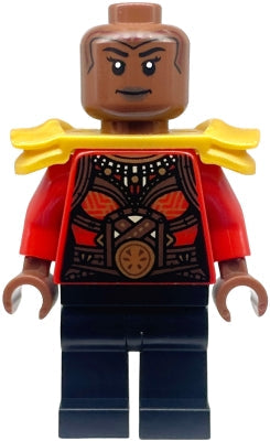 Preowned LEGO® Minifigure – Super Heroes sh0870 Okoye Red Top sh0oulder Armor