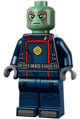 Preowned LEGO® Minifigure – Super Heroes sh0879 Drax Dark Blue Suit
