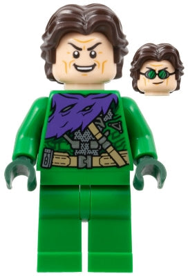 Preowned LEGO® Minifigure – Super Heroes sh0888 Green Goblin Green Outfit w/out Mask Dark Br