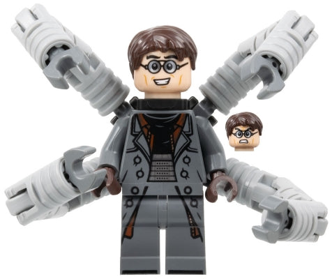 Preowned LEGO® Minifigure – Super Heroes sh0890 Dr. Octopus (Otto Octavius)/Doc Ock Dark Blu