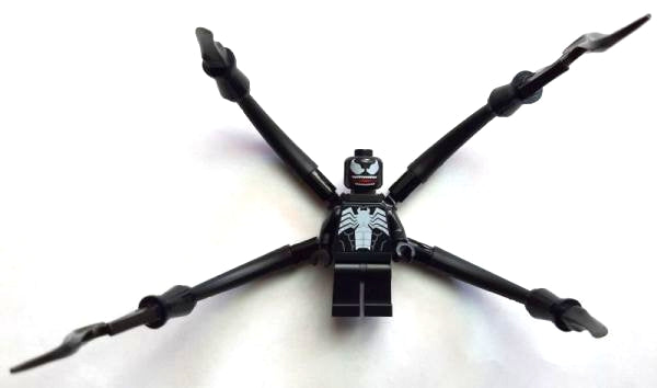 LEGO® Minifigure Super Heroes sh0895 Venom Teeth Parted 4 Back Appendages Large