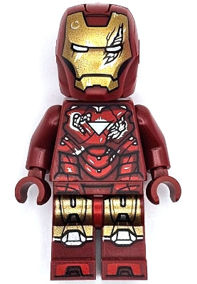 Preowned LEGO® Minifigure – Super Heroes sh0923 Iron Man Mark 6 Armor Large Helmet Visor Bat