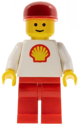 Preowned LEGO® Minifigure – Town shell005 Shell Classic Red Legs Red Cap