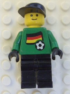Preowned LEGO® Minifigure – Sports soc012s01 Soccer Player German Goalie German Flag Torso