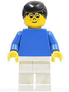 Preowned LEGO® Minifigure – Sports soc039 Soccer Player Blue/White Team Player 5